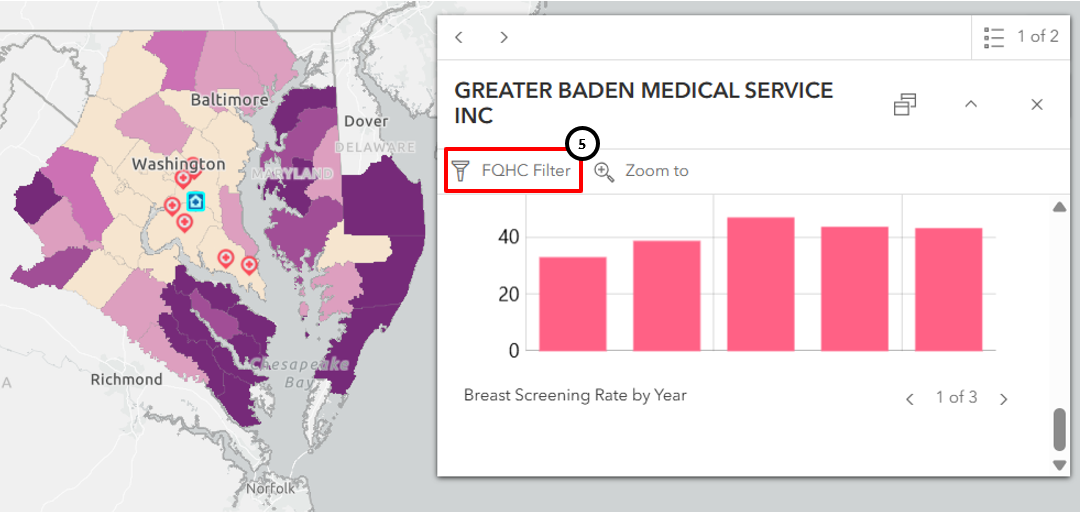 Filtering FQHC from FQHC Popup